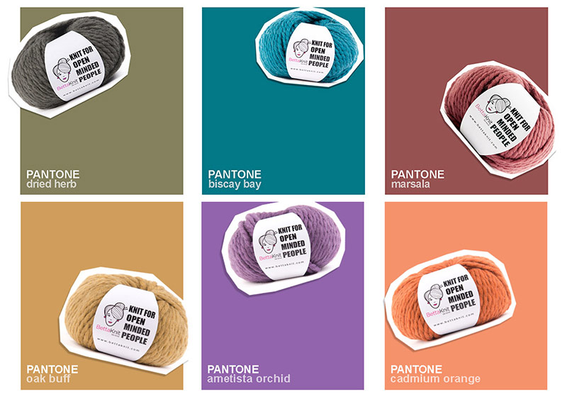 Organic Wool in Pantone fall 2015 colors