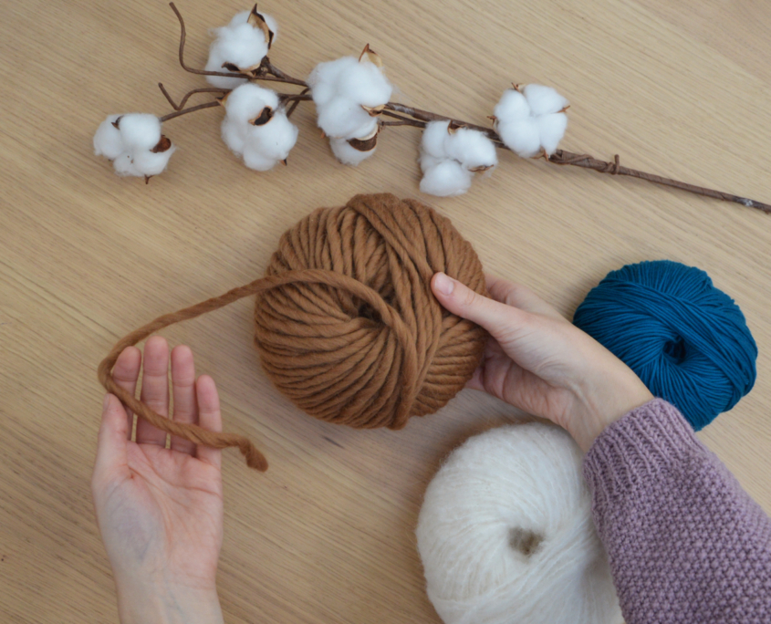 Avviare un nuovo gomitolo dal capo esterno