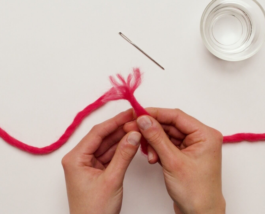 Splitting the groups of fibers in half