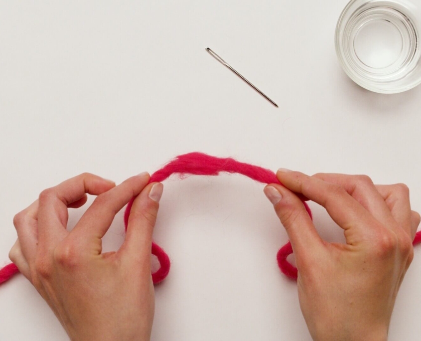 Fibers are blended together