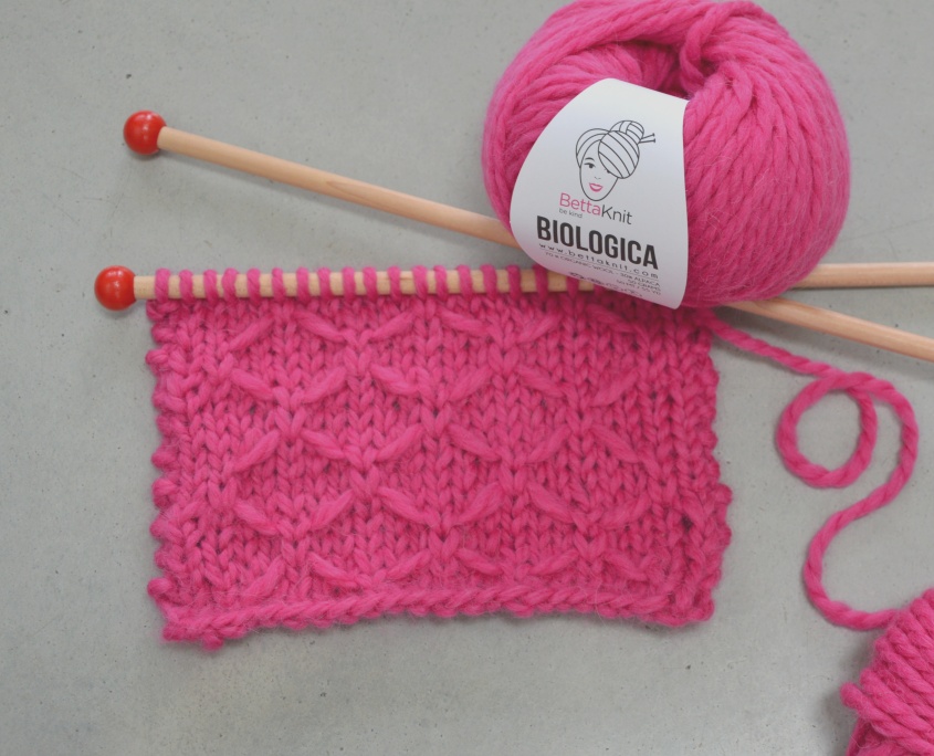 Trellis Stitch: knitting pattern, easy knitting stitch