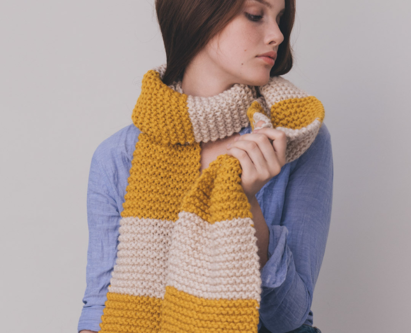 Amarie Scarf, sciarpa lavorata ai ferri