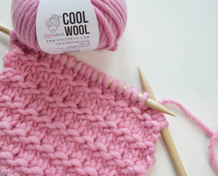 Punto Granito ai ferri, tutorial maglia