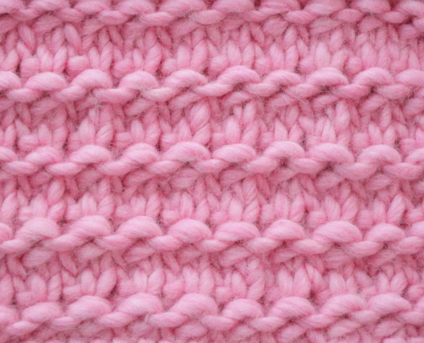 Punto Granito ai ferri, tutorial maglia