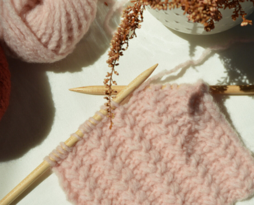 Punto Spighe ai ferri, tutorial maglia