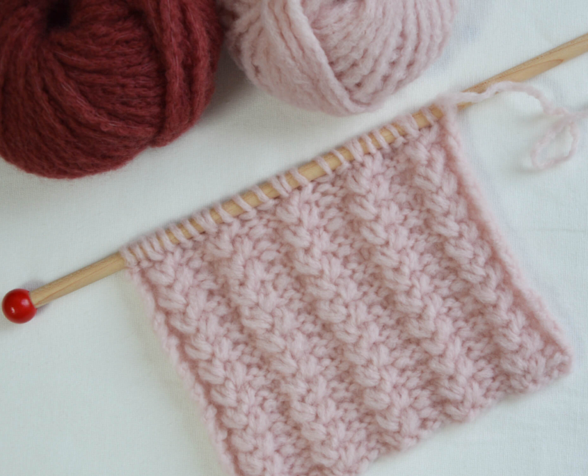 Punto Spighe ai ferri, tutorial maglia