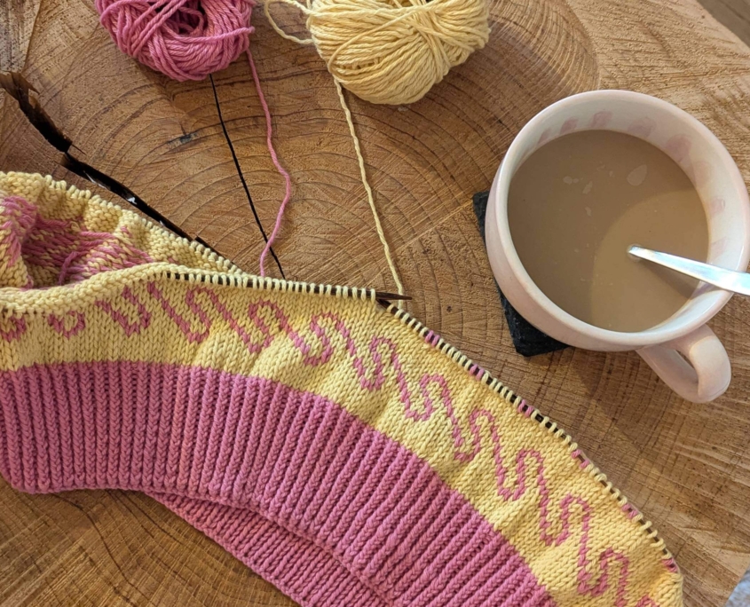 lavorazione jacquard recycled cashmere riciclato